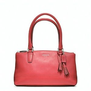 Coach Legacy Leather Mini Rory Bag in Coral